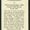 Eleven-passenger Cobb coach.