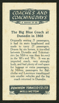 The big blue coach at Dunedin.