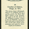 Coaches at Clinton, Otago.