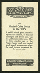 Hooded Cobb coach.