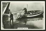 Mending nets.