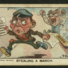 Stealing a march.