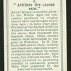 Artillery fire causes rain.