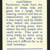 Parchment.