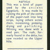 Papyrus.