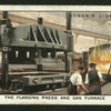 The flanging press and gas furnace.