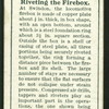 Riveting the firebox.
