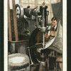 Shaping the dome casing.