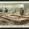 Assembling ends of passenger coaches.