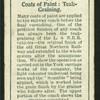Coats of paint: teak-graining.