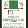 Establishing an entry card in dummy before leading trumps.