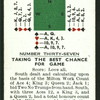 Taking the best chance for game.