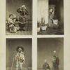 Warrior costumes; Interior of house; Newspapers seller; Buddhist priests