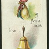 When is a fowl's neck like a bell?