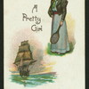 When is a pretty girl like a ship?