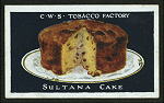 Sultana cake.