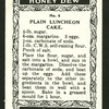 Plain luncheon cake.