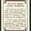 Hosiery factory.