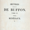 Half Title page, v. 4] Œuvres complètes de Buffon. Tome IV. Minéraux. (2)