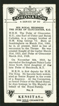 His Royal Highness The Duke of Gloucester, K.G.