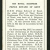His Royal Highness Prince Edward of Kent.