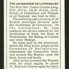 The Archbishop of Canterbury.