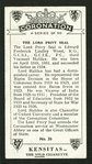 The Lord Privy Seal.