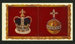The King's orb and St. Edward's crown.