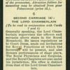 Second carriage (A): the Lord Chamberlain.