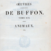 Half Title page, v. 12] Œuvres complètes de Buffon. Tome XII.  Animaux. (3)