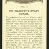 His Majesty's State Coach.