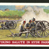 Firing salute in Hyde Park.