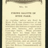 Firing salute in Hyde Park.