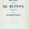 Half Title page, v. 15 Oeuvres complètes de Buffon. Tome XV.  Mammifères. (2)