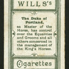 The Duke of Portland.