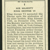 His Majesty King George VI.