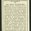 The Order of St. Patrick.
