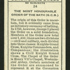 The Order of the Bath.