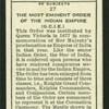 The Order of the Indian Empire.
