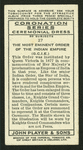 The Order of the Indian Empire.