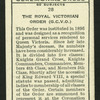 The Royal Victorian Order.