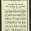Officer of King's bodyguard of Yeoman of the Guard.