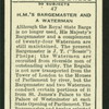 H.M.'s Bargemaster and a waterman.
