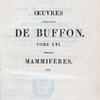 Half Title page, v. 16 Œuvres complètes de Buffon. Tome XVI.  Mammifères. (3)