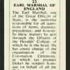 Earl Marshal of England.