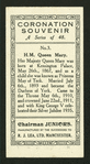 H.M. Queen Mary.