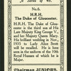 H.R.H. Duke of Gloucester.
