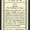 H.R.H. the Duchess of Kent.