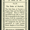 The Duke of Norfolk.