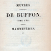 Half Title page, v. 17 Œuvres complètes de Buffon. Tome XVII.  Mammifères. (4)